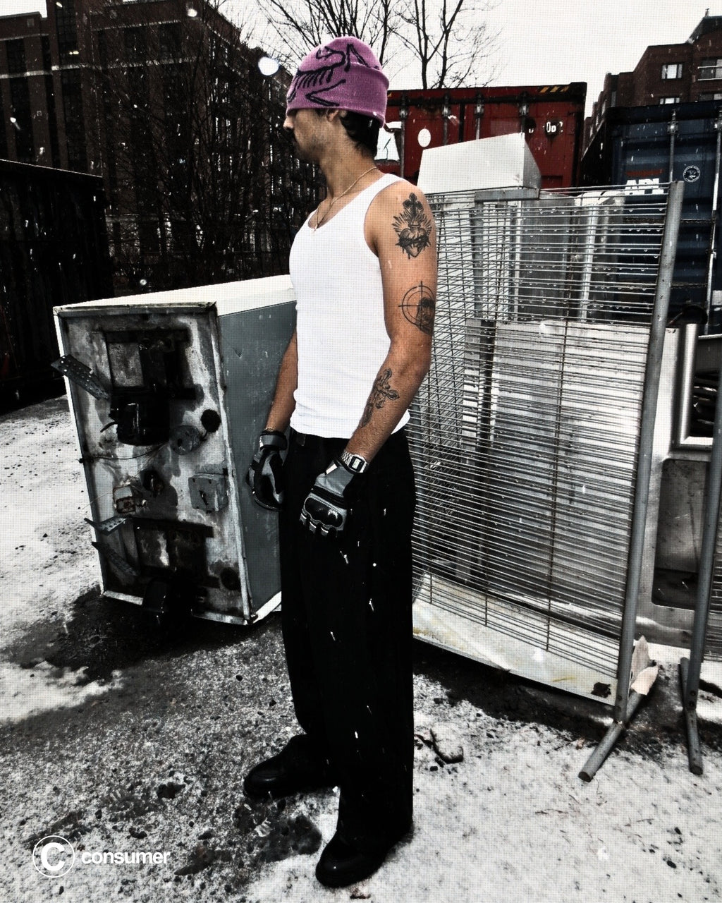 Wide Barrel Leg Trousers